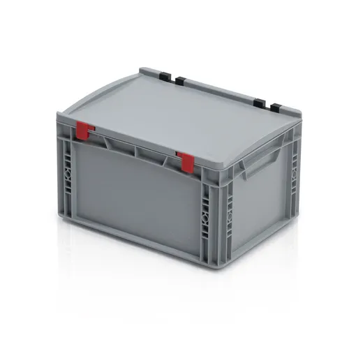WETEC Lagerbehälter 400 x 300 x 235 mm - Robuster Eurobehälter für automatisierte Logistik, kälte- und chemikalienbeständig, ideal für effizienten Transport und Lagerung.