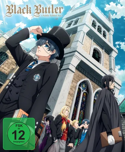 Black Butler - Public School Arc - Staffel 4 - Vol.1 - DVD - Anime DVD mit FSK 12, bietet spannende Abenteuer und tolle Animationen, ideal für Anime-Fans!