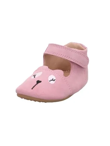 Superfit Mädchen Papageno Lauflernschuhe, Rosa 5500, 21 EU - Sneaker für Mädchen mit hochwertigem Wildleder-Obermaterial, ideal für die ersten Schritte und bequemes Tragen dank weichem Leder-Innenfutter.