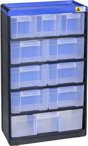 VarioPlus Pro 53/21 10 Schubl. 11 Trenner - Werkstatteinrichtung mit 10 stabilen Schubladen und 11 Trennstege für individuelle Organisation. Ideal für Werkstatt, Haushalt oder Hobby – schafft Ordnung und bietet Platz für Werkzeuge und Kleinteile.