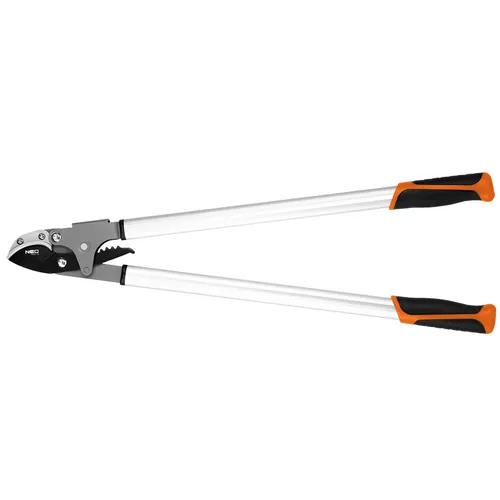 NEO TOOLS Amboss-Astschere, max Schnittdurchmesser 40 mm, Klingen mit Antihaftbeschichtung, Aluminiumgriffe, rutschfeste Griffe aus zwei Materialien, Ambossklinge für hartes und trockenes Holz