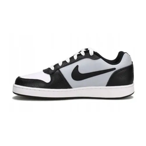 Nike Herren EBERNON Low PREM Basketballschuh - Sneaker mit hochwertigem Obermaterial aus strukturiertem Textil und echtem Leder, bietet sicheren Halt und hohen Komfort für Basketballspieler.