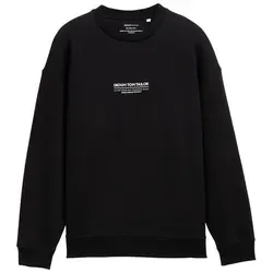 TOM TAILOR Denim Herren Sweatshirt 1045579, 29999-Black, XL - Stylisches langärmliges Sweatshirt für Herren von Tom Tailor, bietet optimale Passform und hohen Tragekomfort – ideal für lässige Outfits.
