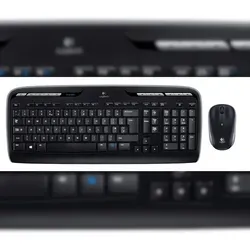 Logitech MK330 QWERTY US Intl - Kabelloses Tastatur-Maus-Set, 11 Sondertasten und 24 Monate Batterielaufzeit für maximalen Komfort und Bewegungsfreiheit