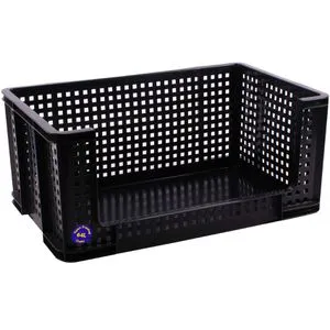 Really Useful Box Aufbewahrungsbox 64,0 L Schwarz - Praktische Aufbewahrungsbox mit 64 Litern Volumen, ideal zur Ordnung von Gegenständen, robust und stapelbar für effiziente Raumnutzung.