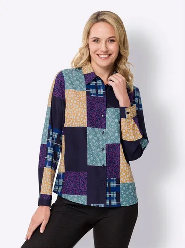Sieh an! Klassische Bluse Hemdbluse Langarm