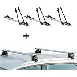 Fahrradträger Set SAGITTAR für Toyota Rav4 III (06-13) - Fahrradträger Set für Toyota Rav4 III, bestehend aus 3 hochwertigen Dachträgern für bis zu 3 Fahrräder. Einfache Montage und maximaler Komfort für alle Fahrradtypen.