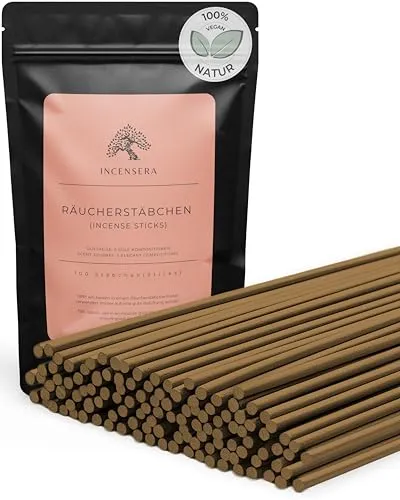 Räucherstäbchen Set 5×20 – 100 Incense Sticks – Meersalz Lavendel, Salbei Eukalyptus, Sandelholz Rose, Osmanthus Agarholz & Weihrauch Orangen Blüte – Meditation, Yoga, Rauhnächte Geschenkset