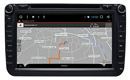 ESX Naviceiver VN815-VO-U1-DAB Autoradio Navigation DAB+ Bluetooth passend für VW Sharan 2 2010-2015