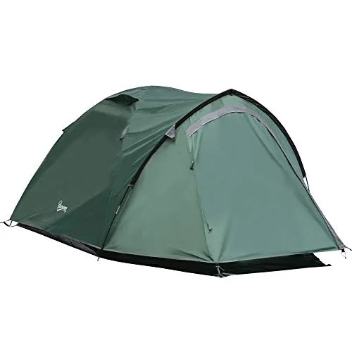 Zelt für 2 Personen – 190T Campingzelt mit Heringen - Kompaktes Kuppelzelt mit einer Größe von 325 x 183 x 130 cm, ideal für Camping-Abenteuer zu zweit. Leicht und einfach aufzubauen, perfekt für Outdoor-Enthusiasten.