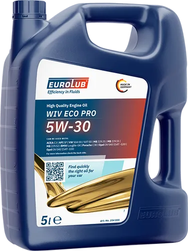 EUROLUB Motorenöl 254005 WIV ECO PRO 5W-30 5L MB229.51und 229.52