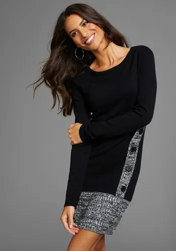 Laura Scott Strickkleid mit Zierknopfleiste von Laura Scott