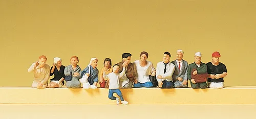 Preiser 10386 H0 Sitzende Fahrgäste für Bus und Bahn von Preiser