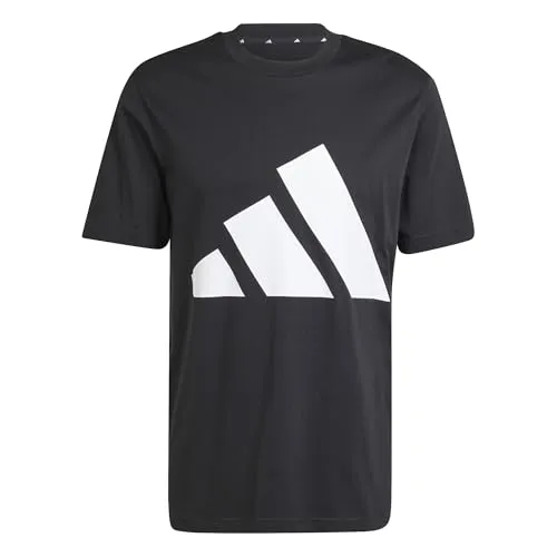 ADIDAS Herren Shirt Essentials Big Logo - T-Shirts mit großem 3-Streifen Logo, aus weichem Single Jersey für hohen Tragekomfort – ideal für den Alltag.