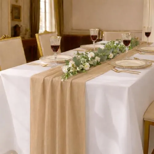 Tischläufer Beige von DecoHomeTextil