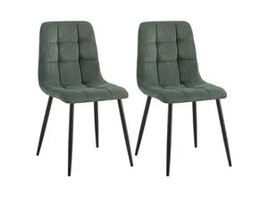 CLP 2er Set Esszimmerstuhl Tilde in grün von CLP