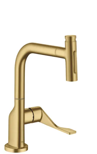 hansgrohe AXOR Citterio Küchenmischer mit Ausziehbrause in gold von Hansgrohe