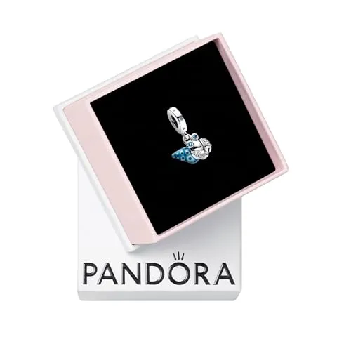 PANDORA Moments Glow-in-the-dark Einsiedlerkrebs Charm-Anhänger - Bead Charms für Damen, leuchtet im Dunkeln und symbolisiert den Komfort des Zuhauses, perfekt für Pandora Moments Armbänder.