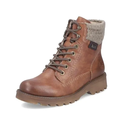 Rieker Stiefelette Kunstleder/Textil - Wanderschuhe mit wasserabweisender RiekerTEX-Membran, warmem Futter und rutschhemmender Sohle – ideal für Herbst und Winter.