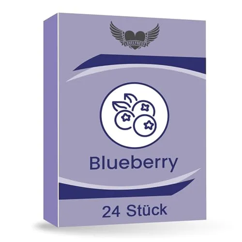 Kondome mit Geschmack Blaubeere 52mm
