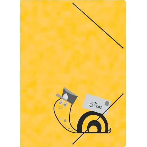 RNK-Verlag Eckspanner Postmappe DIN A4 gelb, 3 St.