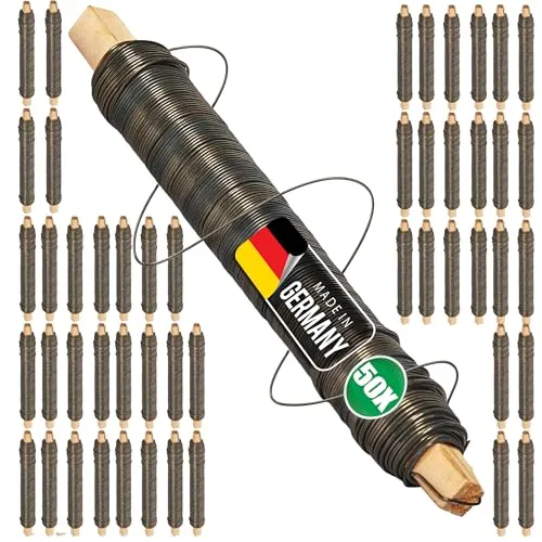 Novatool 50x Wickeldraht I geglüht I 0,65 mm I Draht zum Basteln I Basteldraht Floristendraht Blumendraht Bindedraht Biegedraht drehbinder rostfrei strohblumennadeln