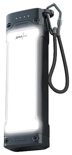 revolt Powerbank 12V Output: Outdoor-USB-Powerbank mit 20.000 mAh, LED-Licht, USB-C PD 20 W, LED (12V DC, Handy C, Arbeitsleuchte)