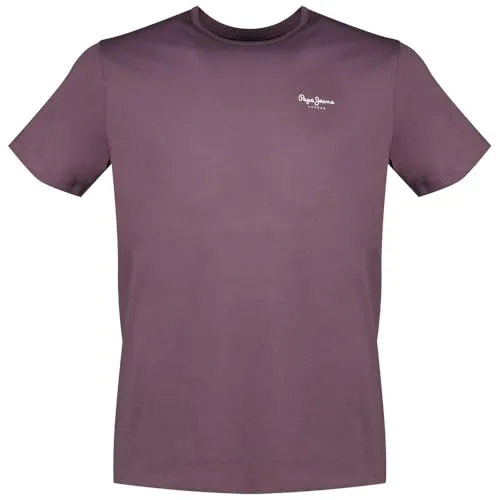 Pepe Jeans Herren T-Shirt, Aubergine-lila, M von Pepe Jeans