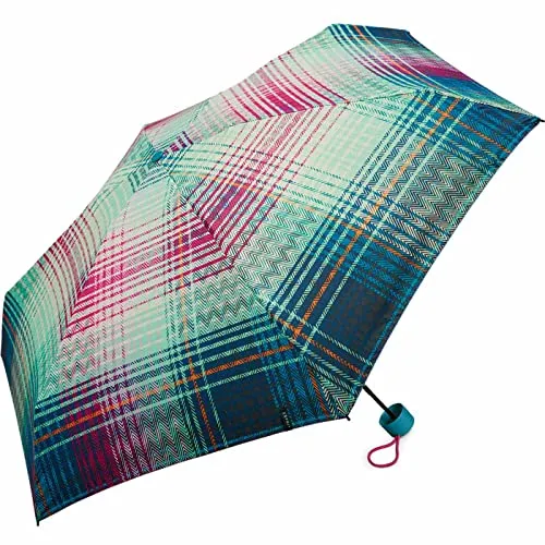 Esprit Super Mini Taschenschirm Petito Cosy Checks - Ocean Depths