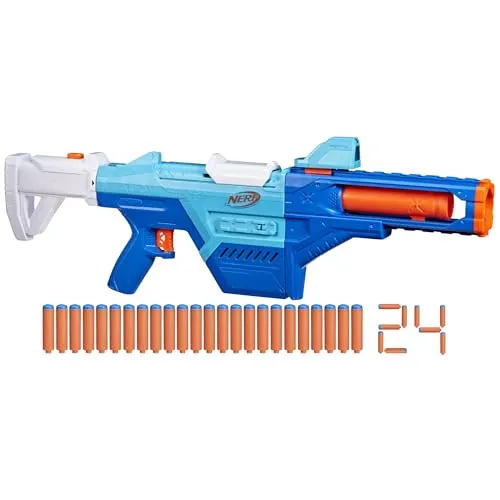 NERF Hasbro N Series Shadow Storm Dartwerfer mit 24 N1-Darts für Jungen und Mädchen ab 8 Jahren