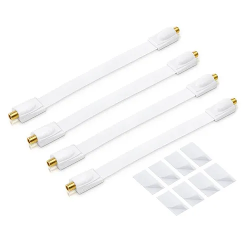 conecto 4x conecto Premium Fensterdurchführung für SAT Kabel koaxial inkl. SAT-Kabel