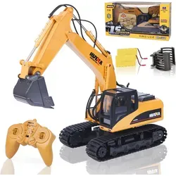 Huina 1550-70 RC Ferngesteuerter Kettenbagger mit Holzgreifer