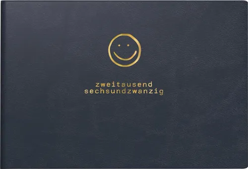 rido/idé Wochenkalender Septimus 2026 - Dunkelblau, Kunstleder-Einband - Organizer mit flexiblen Kunstleder-Einband, 128 Seiten, 2 Wochenansichten, Stundeneinteilung von 7-21 Uhr und praktischem Zeichenband für eine strukturierte Planung.