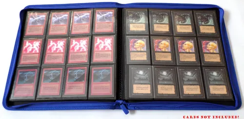 Docsmagic.de Pro-Player 12-Pocket Playset Zip-Album Dark Blue - 480 Card Binder