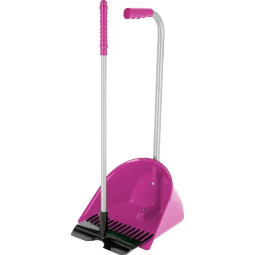 Kerbl Mistboy MINI, pink, 60 cm - Leichter Kinderrechen, nur 1200 g, mit 60 cm Höhe ideal für kleine Helfer. Bruchsicherer ABS-Rechen mit optionalem Zubehör für platzsparende Aufbewahrung.