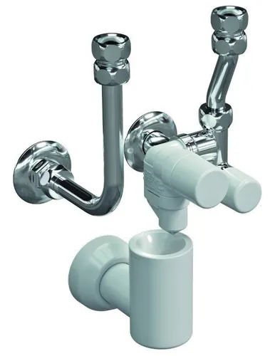 Syr - Sasserath Sicherheitsgruppe 0323.15.055 6 bar - Sanitärinstallation mit DVGW-Zulassung, Rückflussverhinderer und regelbarem Ausgangsdruck - ideal für geschlossene Trinkwassererwärmer bis 200 l.