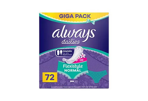 always Slip-Einlage Always Dailies 72 Slipeinlagen Flexistyle Fresh Normal Giga Pack mit d