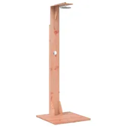 vidaXL Außendusche aus massivem Douglasholz und Edelstahl - 214,5 cm - Moderne Außendusche für Garten und Poolbereich. Robuster Edelstahlrahmen und wetterbeständige Materialien gewährleisten Langlebigkeit. Verstellbarer Duschkopf und höhenverstellbares Rohr bieten individuellen Komfort.