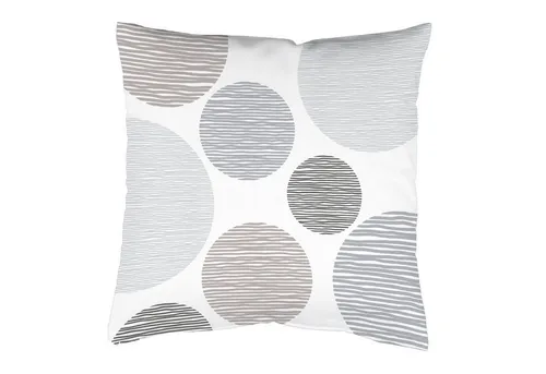 Home Basics Gardine Kissenhülle BORDEN samt, Kreisdruck, ohne Füllung, beidseitig bedruckt (1 St), Polyester