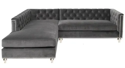 Ecksofa Wohnlandschaft Grau – Modernes Design für Ihr Wohnzimmer - Stylisches Ecksofa in Grau, ideal für moderne Wohnzimmer. Bietet Platz für mehr als 6 Personen und vereint Komfort mit ansprechendem Design.