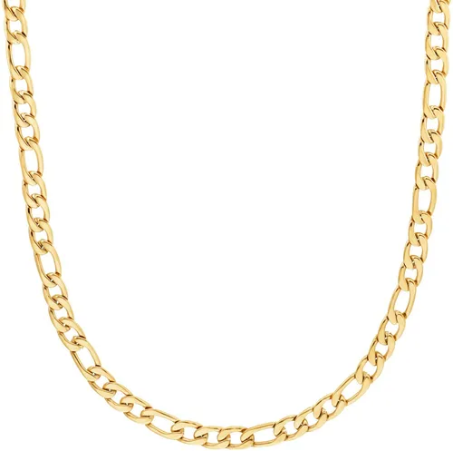 s.Oliver Edelstahl Halskette für Herren - 50+5 cm Gold - Hochwertige Glieder Halskette aus Edelstahl, verstellbar von 50+5 cm, in eleganter Schmuck Geschenk Box, perfekt für stilvolle Männer.