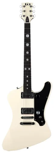 ESP LTD RZK-III OW B-Stock: E-Gitarre in Olympic White - B-Stock E-Gitarre der Signature Serie mit durchgehendem Hals, 22 XJ Stainless Steel Bünden und Fishman RZK Bridge für vielseitigen Sound. Inkl. Koffer und voller Garantie.