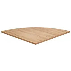 FMD Eckplatte Calvia, 80 x cm Braun Alteiche