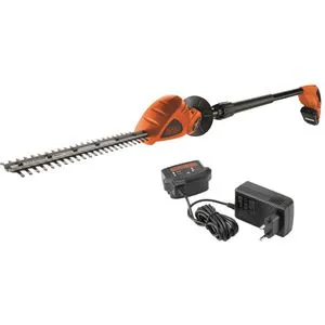 Black Decker GTC1843L20-QW - Akku Heckenschere auf Schaft, 18V Li-Ion, 43cm Schnittlänge, ideal für präzises Schneiden im Garten