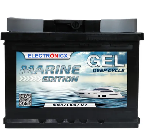 GEL Batterie 80AH Electronicx Marine Edition