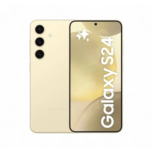 Samsung Galaxy S24 AI Smartphone, Android-Handy ohne Vertrag, 8 GB RAM, 128 GB Speicher, 50-MP-Kamera, Lange Akkulaufzeit, Amber Yellow, 3 Jahre Herstellergarantie