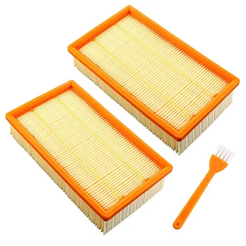 MCHNIC 2x Flachfaltenfilter Filter für Bosch GAS 35 L AFC, GAS 35 L SFC, GAS 35 M AFC, GAS 55 M AFC Staubsauger Saugroboter Mehrzwecksauger Ersatz für 2607432033