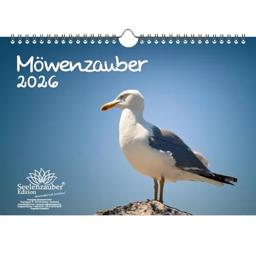 Möwenzauber DIN A4 Kalender für 2026 Vogel - Seelenzauber