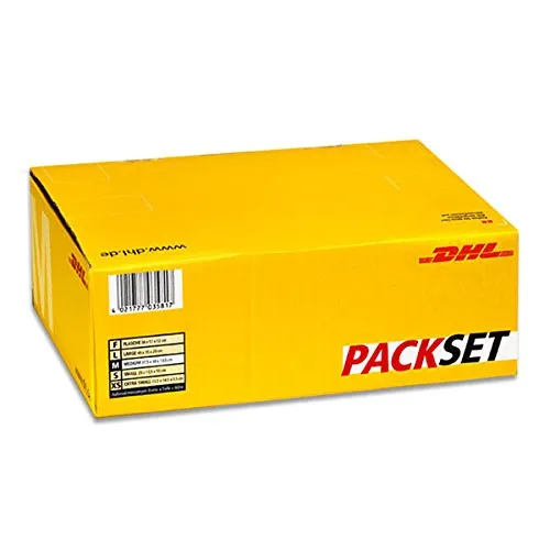 DeutschePost Faltkartons PACKSET Gr. M, gelb, Innenmaße: 369 x 288 x 126mm