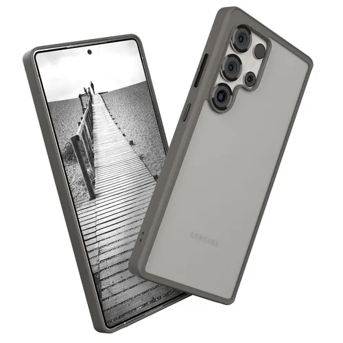 Handyhülle für Samsung Galaxy S25 Ultra Silikon Bumper Case Cover Outdoor Grau